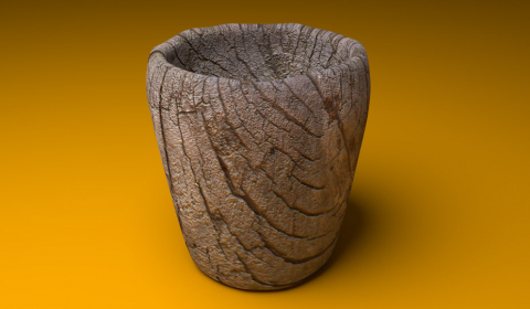 wooden cup
